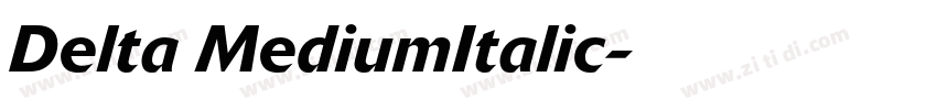 Delta MediumItalic字体转换